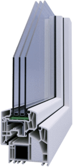Okno plastikowe (PCW, PCV, PVC) ALPHALINE-90